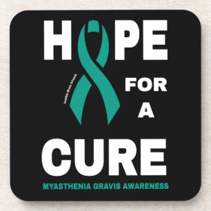 Hoop op een kuur... Myasthenia Gravis Beverage Coa Bier Onderzetter