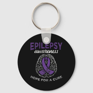 Hoop op een zuiver epilepsiebewustzijn sleutelhanger