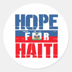 Hoop op Haïti Ronde Sticker