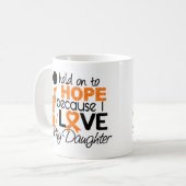 Hoop op mijn dochter multiple sclerose MS Koffiemok (Voorkant links)