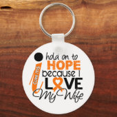 Hoop op mijn vrouw multiple sclerose MS Sleutelhanger (Voorkant)