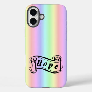 Hoop op regenboog iPhone 16 plus hoesje