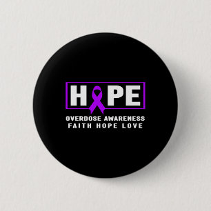 Hoop Overdosis Bewustzijn Ronde Button 5,7 Cm