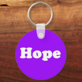 Hoop positief denkend Paars Sleutelhanger (Voorkant)