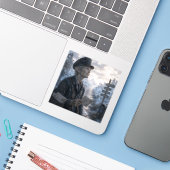 Hoop / Postbode / Eindeloze Weg Sticker (Laptop met iPhone)