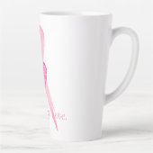 Hoop. Pray. Liefde. Borstkanker Latte Mok (Rechts)