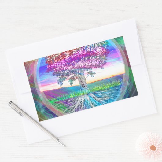 Hoop Rechthoekige Sticker (Envelop)