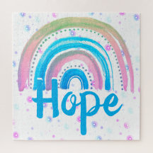 Hoop regenboog met spiralen