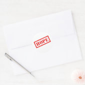 Hoop Ronde Sticker (Envelop)