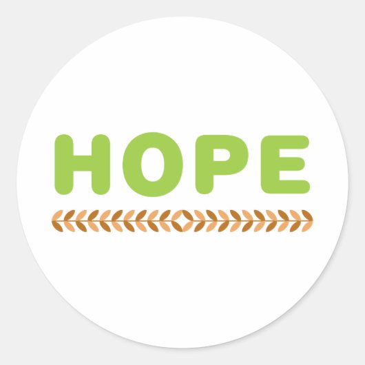 Hoop Ronde Sticker (Voorkant)