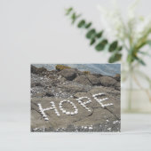 Hoop Schelp Kunst Briefkaart (Staand voorkant)