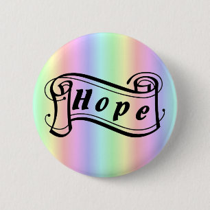 Hoop scrollen op regenboog ronde button 5,7 cm