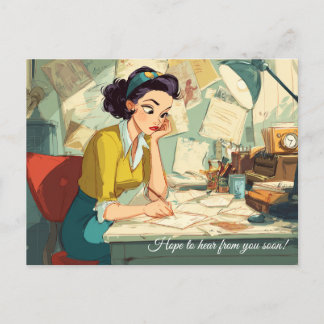 Hoop snel van je te horen! Briefkaart
