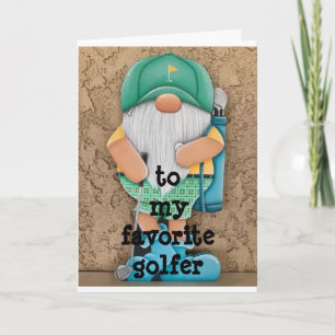 HOOP UW CHRISTMAS *IS TOT PAR* FAV GOLFER FEESTDAGEN KAART