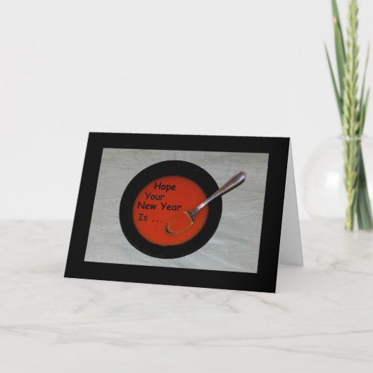 Hoop Uw Nieuwjaar soep-ER is! Kaart (Voorkant)