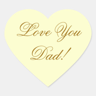 HOOP VAN JE DAD HART STICKER