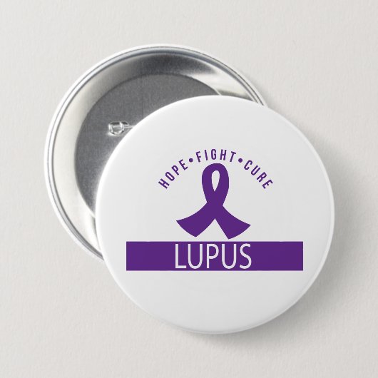Hoop vecht Lupus Bewustheid Ronde Button 7,6 Cm (Voorkant /achterkant)