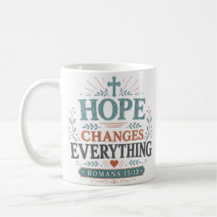 Hoop verandert alles spirituele christelijke quote koffiemok