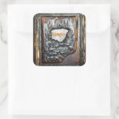 Hoop Vierkante Sticker (Tas)