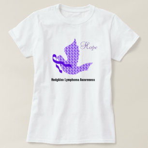 Hoop Violet Ribbon - Hodgkin-lymfoom T-shirt