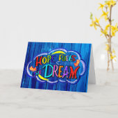 Hoop voedt de droom kaart (Gele Bloem)