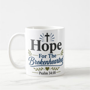 Hoop Voor De Gebroken Hartenen Biblische Aanmoedig Koffiemok