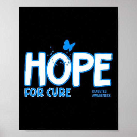 Hoop voor echte Diabetes Poster (Voorkant)