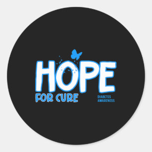 Hoop voor echte Diabetes Ronde Sticker