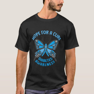 Hoop voor een zuiver diabetes type 1 diabetes t-shirt