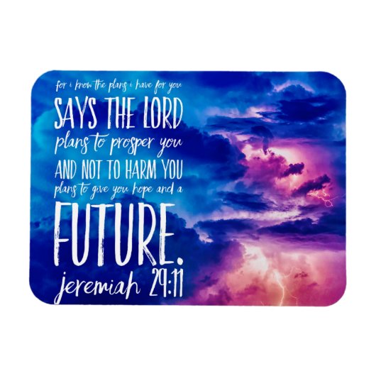 Hoop welvaartsbijbel Verse Christelijke scripts Magneet (Horizontaal)