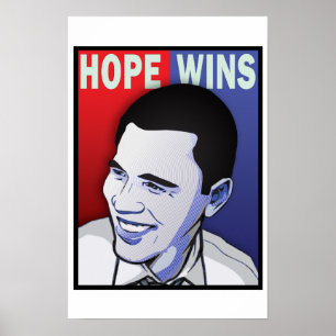 Hoop Won! - President Barack Obama van de Verenigd Poster