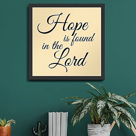 Hoop wordt gevonden in het Poster des Heren