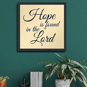 Hoop wordt gevonden in het Poster des Heren