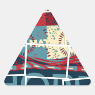 Hoop wordt het wonder mooi mooi Inspirerend Driehoek Sticker