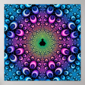 Hooped Mandelbrot Fractal Poster (Voorkant)