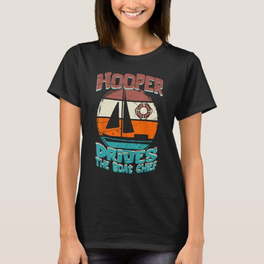Hooper rijdt de boot chief t-shirt (Voorkant)