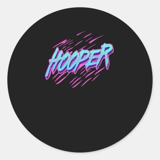 Hooper Slash Ronde Sticker (Voorkant)