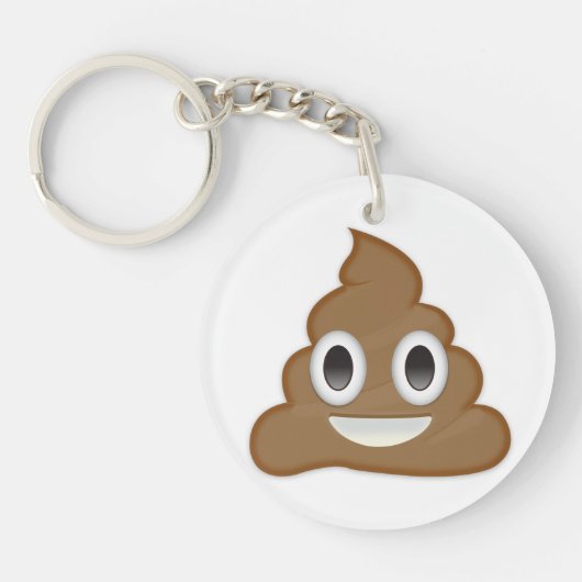 hoopje poep emoji sleutelhanger (Voorkant)