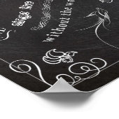 Hoopkrijkbordkarton poster 11x14 (Hoek)