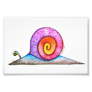 Hoopla Snail Foto Afdruk