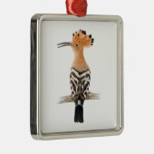 Hoopoe Bird Metalen Ornament (Rechts)