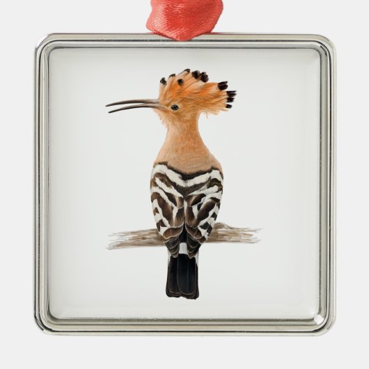 Hoopoe Bird Metalen Ornament (Voorkant)