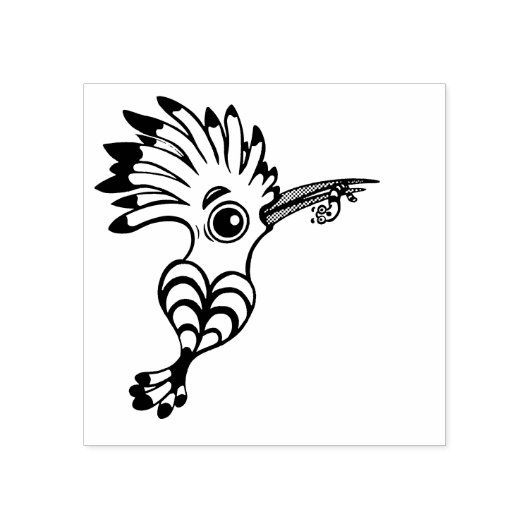Hoopoe Bird Rubberstempel (Afrduk)