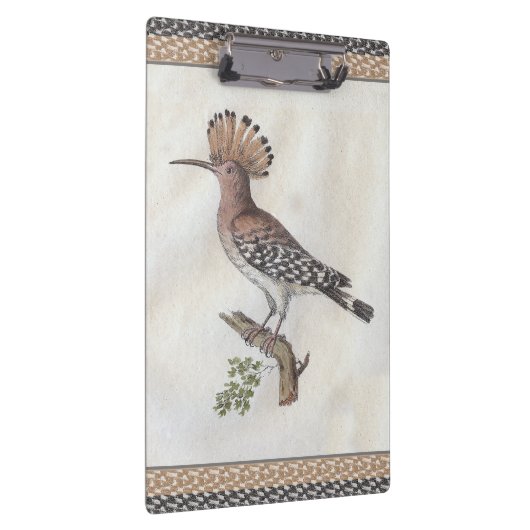 Hoopoe Engraving Klembord (Rechts)