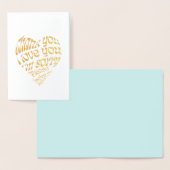 Ho'oponopono Hartvormige Tekst Folie Kaarten (Display)