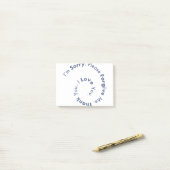 HoOponopono Mantra Prayer Healing Sentences Post-it® Notes (Op bureau)