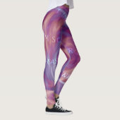 Ho'oponopono Paarse roke Leggings (Rechts)