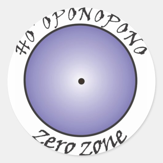Hooponopono Ronde Sticker (Voorkant)