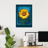 Hooponopono Sunflower Cleansing Poster (Thuiskantoor)