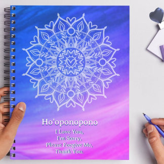 Ho'oponopono Vergevingsjournaal | Kobalt Magenta  Notitieboek